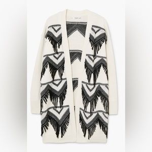 COPY - Fringed cotton cardigan